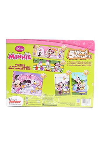 Disney Minnie 5 Wood Puzzle Box