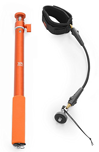 Xsories Big U-Shot Telescopic Camera Cole & FREE Wrist Tether, Fits all Canon, Nikon, Digital Cameras, Camera Accessories (Orange)