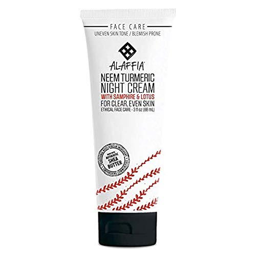 Alaffia Neem Turmeric Clarifying Night Crème, Natural Mint 3 FZ