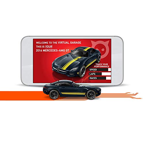 Hot Wheels id Vehicle 2016 Mercedes AMG GT with Embedded NFC Chip, 1:64 scale