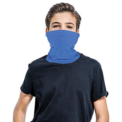 Copper Fit Baby Boys' Big Guardwell Face Cover and Neck Gaiter, Blue, Youth