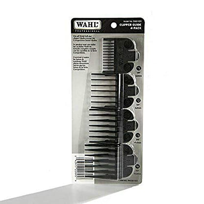 Wahl Professional - Clipper Guide Set #3160-100 - 4 Pack (Cutting Lengths from 1/8" to 1/2") - Great for Professional Stylists and Barbers