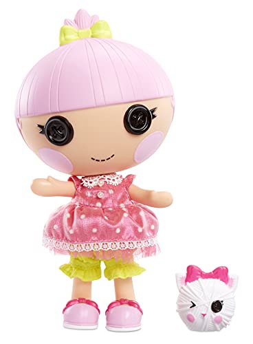 Lalaloopsy Littles Doll- Trinket Sparkles and Pet Yarn Ball Kitten, 7" Princess Doll with Pink Outfit & Accessories, Reusable House Playset- Gifts for Kids, Toys for Girls Ages 3 4 5+ to 103 Years Old