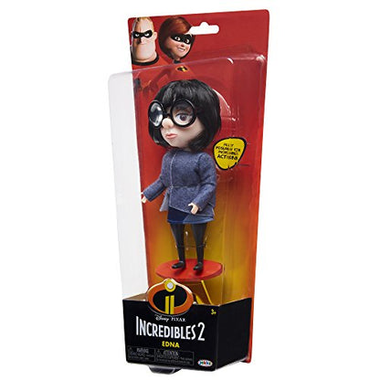 The Incredibles 2 Edna Action Figure Doll in Deluxe Blue Costume and Glasses