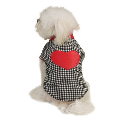 East Side Collection Polyester Puppy Love Reversible Vest, XX-Small, Red