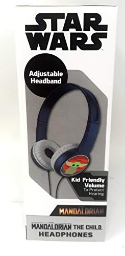 Star Wars Kid Safe Headphones Mandalorian The Child Print Over The Ear Padded Cushions