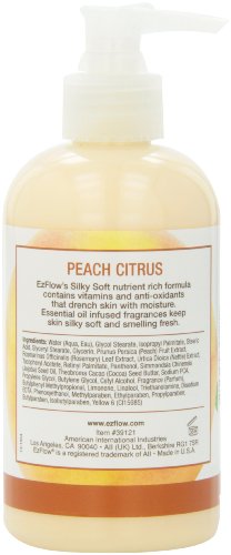 EZ Flow Silky Soft Lotion, Peach Citrus, 8 Fluid Ounce