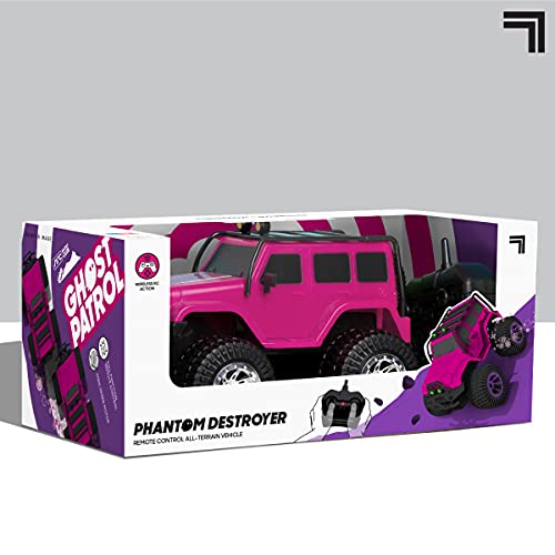 SHARPER IMAGE RC All Terrain Phantom Destroyer Toy Car, Off Road Action Rugged Roll Bar Design, Quick Response 2.4 GHz Wireless Remote Control, Built-in Radio Frequencies for Racing, Great for Kids