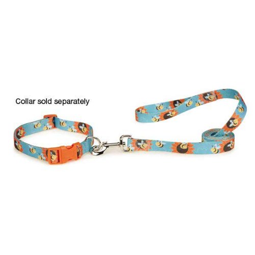 Zack & Zoey Flutter Bugs Bumble Bee Dog Lead Size: 72" x 1"