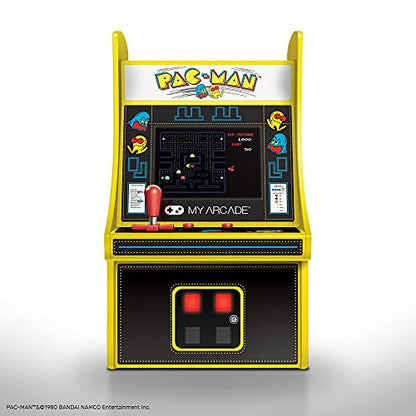 My Arcade Micro Player Mini Arcade Machine: Pac-Man Video Game, Fully Playable, 6.75 Inch Collectible, Color Display, Speaker, Volume Buttons, Headphone Jack, Battery or Micro USB Powered