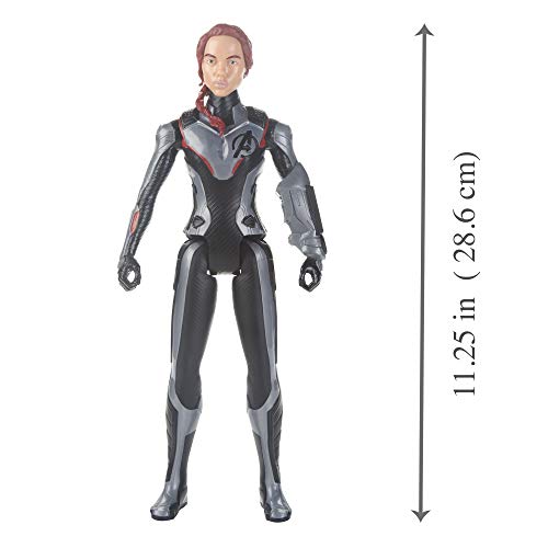 Avengers Marvel Endgame Titan Hero Series Black Widow 12"-Scale Super Hero Action Figure Toy with Titan Hero Power Fx Port