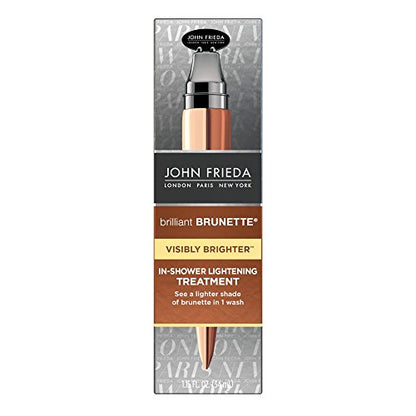 John Frieda Brilliant Brunette Visibly Brighter In-Shower Lightening Treatment, 1.15 Ounce