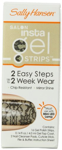 Sally Hansen Salon Insta-Gel Strips, Amazing Lace, 16 strips .14 fl oz (223311)