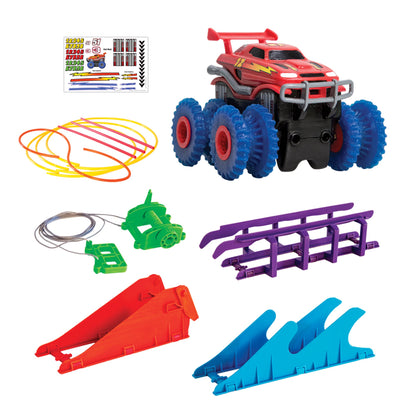 Trix Trux Monster Trucks That Flip Climb and Zip - Line Powerful 4 Wheel Drive