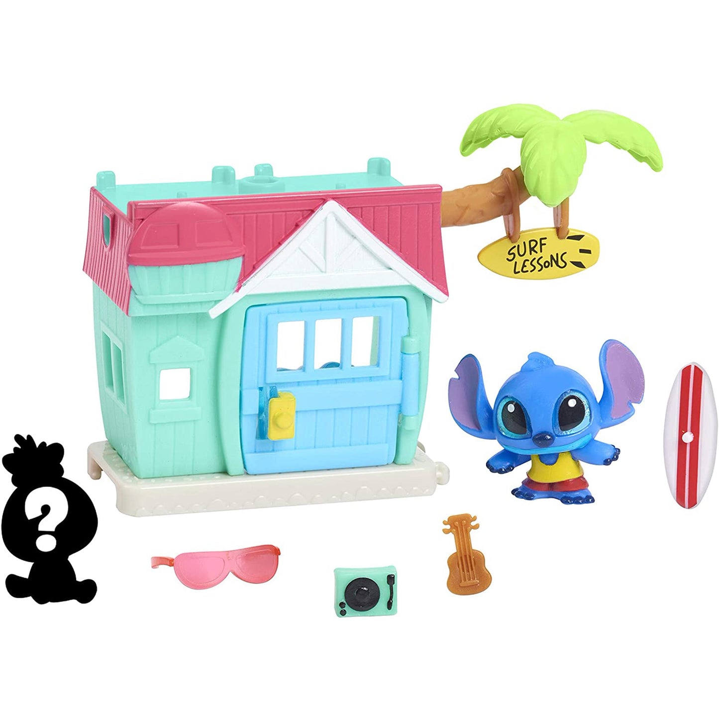 Disney Doorables Mini Playset Stitch’s Surf Shack, Ages 5 +