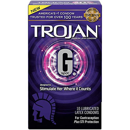 Trojan G. Spot Premium Lubricated Condoms - 10 count