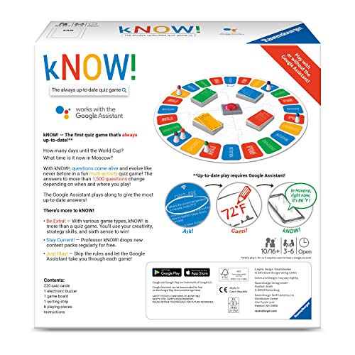 Ravensburger Know Trivia Board Game for Age 10 & Up - The Always Up-to-Date Quiz Game