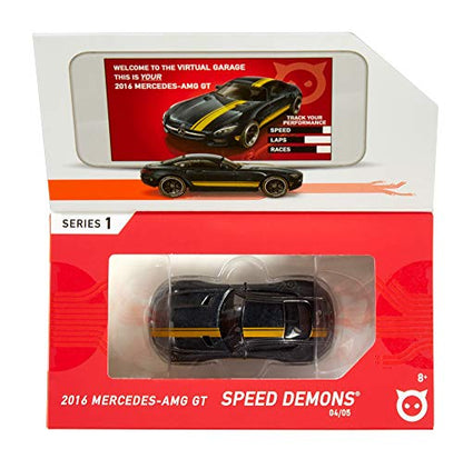 Hot Wheels id Vehicle 2016 Mercedes AMG GT with Embedded NFC Chip, 1:64 scale