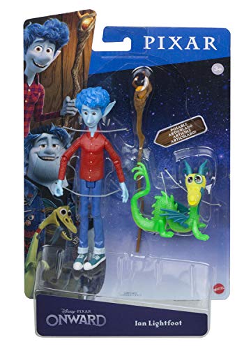 Disney and Pixar Onward Core Figure Ian Character Action Figure Realistic Movie Toy Brother Doll for Storytelling, Display and Collecting for Ages 3 and Up