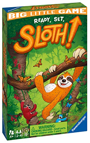 Ravensburger 20577 Ready Steady Sloth Travel Games for Kids Age 4 Years and up