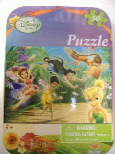 Disney Fairies Mini Puzzle Set (24pcs) - Travel Puzzle Set in Tin