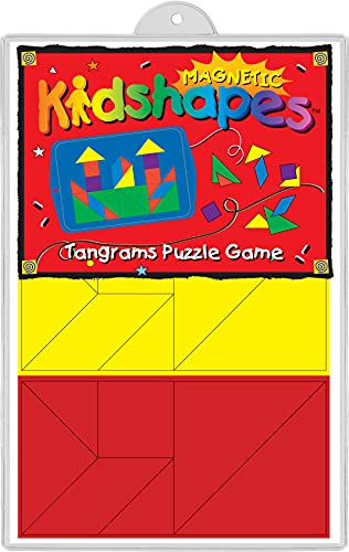 Barker Creek Learning Magnets, Tangrams, Magnetic Manipulatives Strengthen Math, Spatial Relationship, Patterning, Geometry, Problem Solving Skills…and More! 42 Magnets per Set (2305)