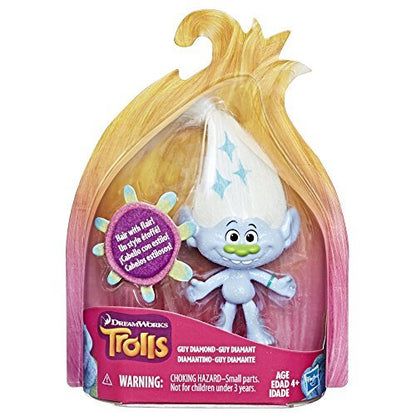 Trolls DreamWorks Guy Diamond Collectible Figure with Printed Hair