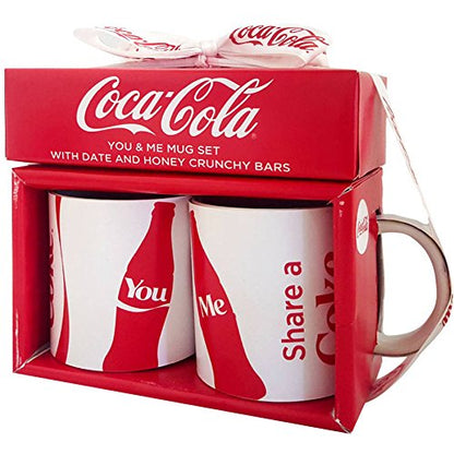 Coca-Cola You & Me Mug Holiday and Vintage Polar Bear with Cooler Hanging Ornament Gift Set, 4 pc