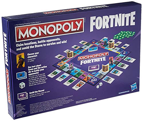 Monopoly: Fortnite Edition Board Game Inspired by Fortnite Video Game Ages 13 & Up