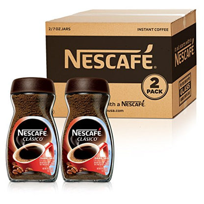 Nescafe Clasico Instant Coffee,7 Ounce (Pack of 2)