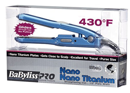 BaBylissPRO Nano Titanium Mini Straightening Iron BABNT3050 UPC:074108143624