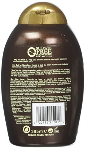 OGX Hydrate & Tone Reviving + Bamboo Radiant Brunette Conditioner, 13 Ounce