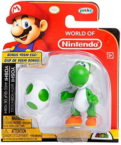 World of Nintendo Yoshi and Bonus Yoshi Egg Action Figure 2.5 Inch