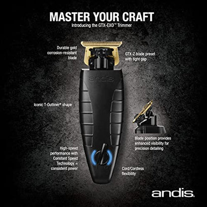 Andis 74100 GTX-EVO Cordless Li Trimmer With Charging Stand