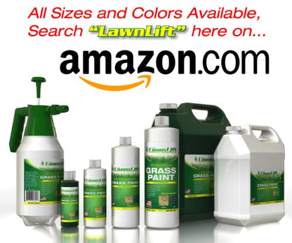 Lawnlift Ultra Concentrated (Green) Grass Paint 8oz. = 2.5 Quarts of Product.