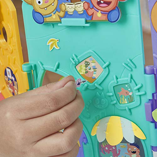 Hasbro Uglydolls Uglyville Unfolded Main Street Playset & Portable Tote, 3 Figures & Accessories