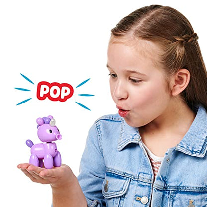 Squeakee Minis Sugapops The Unicorn |Interactive Toy Pet with Chat Back, Multicolor (12317)