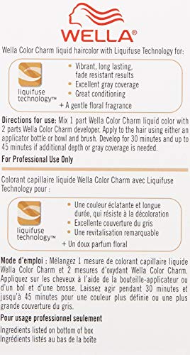 Wella Color Charm Permanent Liquid Hair Color for Gray Coverage Liquid 7N/711 Medium Blonde