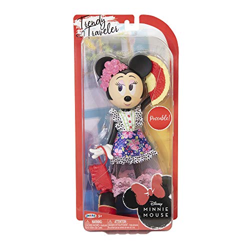 Disney Minnie Mouse Doll Trendy Traveler Deluxe Fashion Doll 10 inches