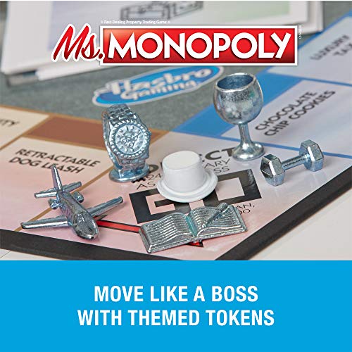 Monopoly Ms.Monopoly Board Game for Ages 8 & Up, Brown (E8424)