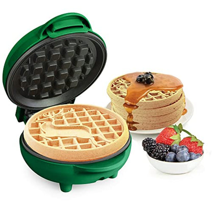 Nostalgia MyMini Limited edition Holiday Christmas personal waffle maker Santa, Snowflake, Reindeer (Reindeer)