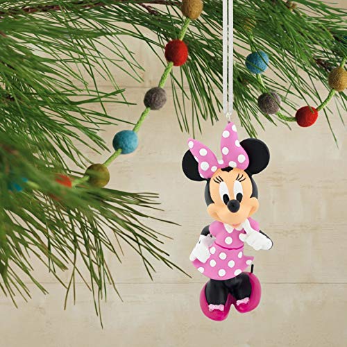 Hallmark Christmas Ornament, Disney Minnie Mouse in Pink White Polka Dot Dress