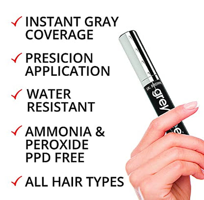 New Grey free Gray Root Touch-Up Medium-Blonde Hair Mascara Temporary Gray Roots Concealer…