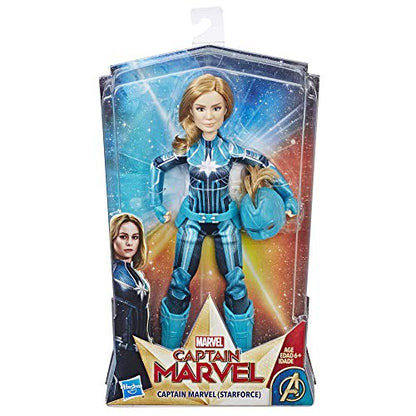 Marvel Captain Marvel Captain Marvel (Starforce) Super Hero Doll with Helmet Accessory (Ages 6 and up)