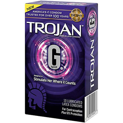 Trojan G. Spot Premium Lubricated Condoms - 10 count