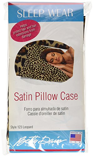 Betty Dain Satin Pillowcase, Standard, Leopard Print