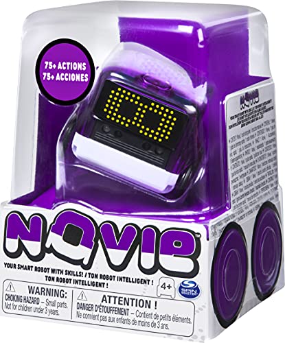 Novie, Interactive Smart Robot with Over 75 Actions and Learns 12 Tricks (Purple), for Kids Aged 4 and Up