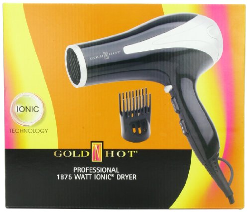 Gold 'N Hot 1875-Watt Professional Dryer with Tourmaline GH3212