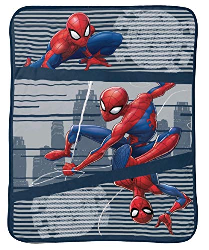 Franco Manufacturing Marvel Spider-Man 46" X 60" Plush Throw