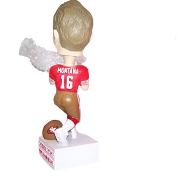 2002 BOBBLE DREAMS JOE MONTANA BOBBLEHEAD S.F. 49ERS RED JERSEY # 5951 OF 10000